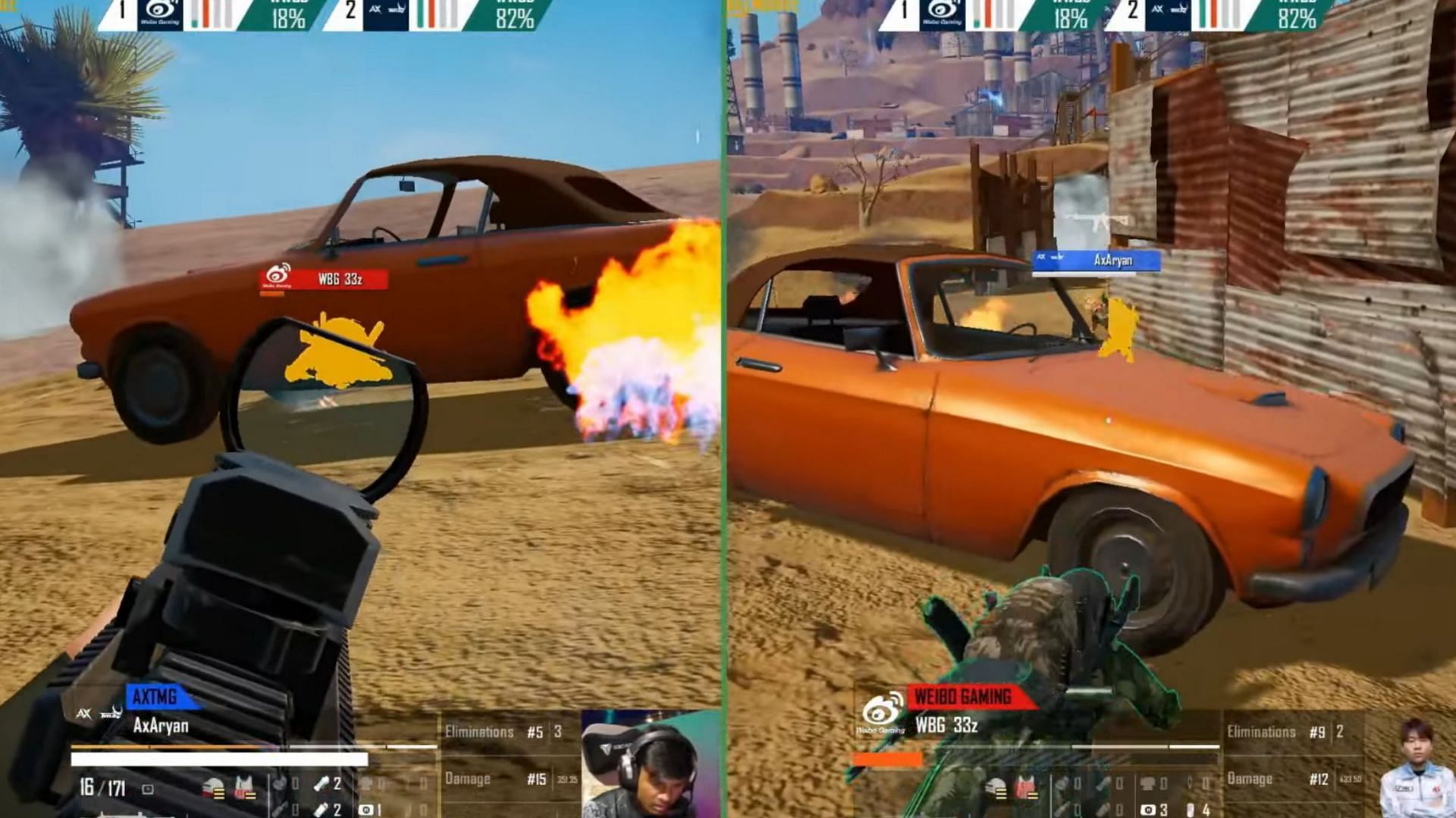 Aryan eliminating Weibo Gaming in PMWC 2025 (Image via YouTube/PUBG Mobile Esports)